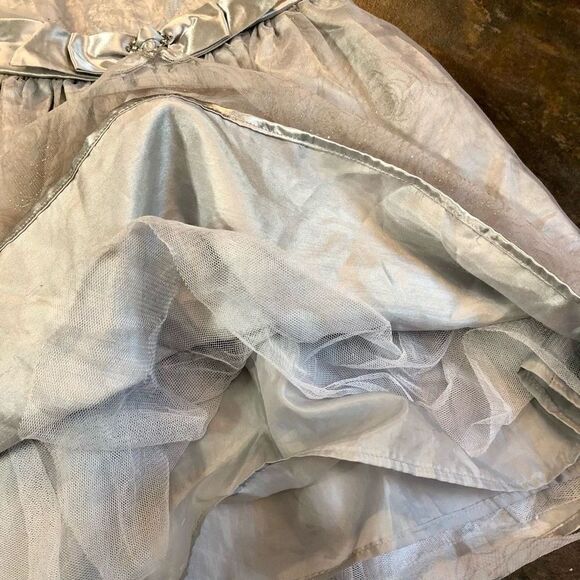 Holidays Edition Silver Sparkle Girls Dress Size Small - Picture 6 of 10